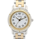 Hermes Clipper Watch, Gold Plated Stainless Steel, Women's, White, CL4.220 — Very Good