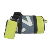 LOUIS VUITTON Monogram Porochon Shoulder Bag M59927 Taurillon Leather Gray x Yellow White Silver Hardware Coin Case Included Daybreak Vuitton — Like New