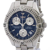 BREITLING Chrono Colt Steel Quartz Mens Watch A73350 Polished — Very Good