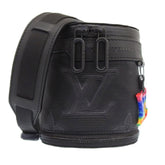 LOUIS VUITTON Expandable Porocheon M45604 Shoulder Bag Black Rainbow — Like New
