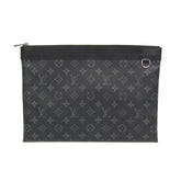 Louis Vuitton Monogram Eclipse Pochette Discovery M62291 Men's Clutch Bag Monogram Eclipse — Like New