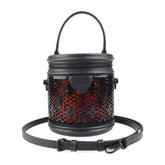 LOUIS VUITTON Louis Vuitton Cannes Monogram Lace Handbag M20363 Leather Black Vanity Bag 2WAY Shoulder — Like New
