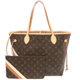 Unused Louis Vuitton Neverfull MM Mon Monogram P01926 Tote Bag in Camel Quartz LV 0668 LOUIS VUITTON — Like New