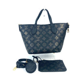 LOUIS VUITTON M23393 Monogram Mahina Blossom PM Tote Bag, Crossbody, Handbag, Shoulder Leather, Women's, Black, Like New — Like New
