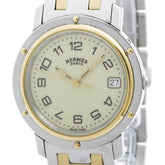 HERMES Clipper Gold Plated Steel Quartz Mens Watch CL6.720 Polished — Very Good