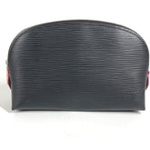 LOUIS VUITTON M67185 Epi Two-Tone Pochette Cosmetic Pouch/Makeup Pouch/Multi-Pouch/Cosmetic Pouch/Epi Leather/Men's/Women's/Noir/Black — Like New