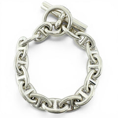 HERMES Chaine d'Ancre PM bracelet, AG925, 15 links, silver, made in France, 2025 model, weight 33.9g, women's — Like New
