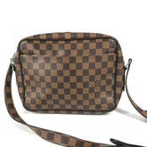 LOUIS VUITTON N42704 Damier Dinos Chapman Nile PM Shoulder Bag Canvas Men's Ebene Brown G-240825-44 — Like New