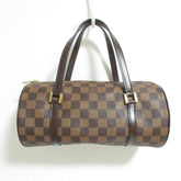 LOUIS VUITTON Louis Vuitton Damier Ebene Papillon PM Handbag N51304 Brown Women's — Like New