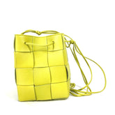 BOTTEGA VENETA 680218 Crossbody Bucket Pochette Shoulder Bag Kiwi Light green — Like New