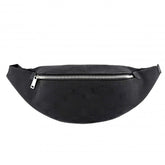 Celine Triomphe Belt Bag/Waist Bag for Men, Black Canvas, Silver Hardware — Like New