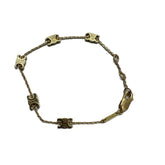 CELINE Triomphe Bracelet, Gold-colored Chain Bracelet for Women — New - Store Return
