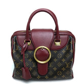 Louis Vuitton M40802 Monogram Mini Duffle Bag Hand Bag Bordeaux Dark brown Bordeaux — Like New
