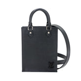 Louis Vuitton Epi Petite Sac Plat 2-way Hand/Shoulder Handbag Leather Noir M69441 — Like New