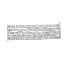 Hermes Chaine d'Ancre Multi-Chain Bracelet, Size 15, SV925 Silver — Like New