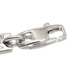 Louis Vuitton Monogram Bracelet, 19cm, 18K White Gold (750) — Like New
