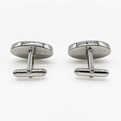 LOUIS VUITTON Logo Cufflinks, Ag925 Silver, Men's — Like New