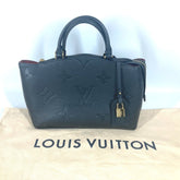 LOUIS VUITTON M58916 Monogram Empreinte Petit Palais PM Tote Bag Handbag Leather Women's Noir Black OT-241018-14 — Like New