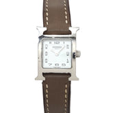 Hermes H-Watch Mini HH1 110 Women's Watch White Quartz H mini — Very Good