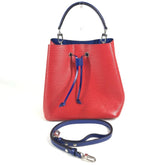 LOUIS VUITTON M54365 Epi NeoNoe Bicolor Bucket Bag, Shoulder 2-Way Handbag, Leather, Women's, Coquelicot Red — Like New