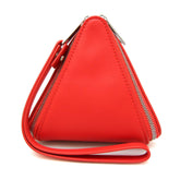 Bottega Veneta Intrecciato Pyramid 666769 Women's Leather Pouch Red Color — Like New