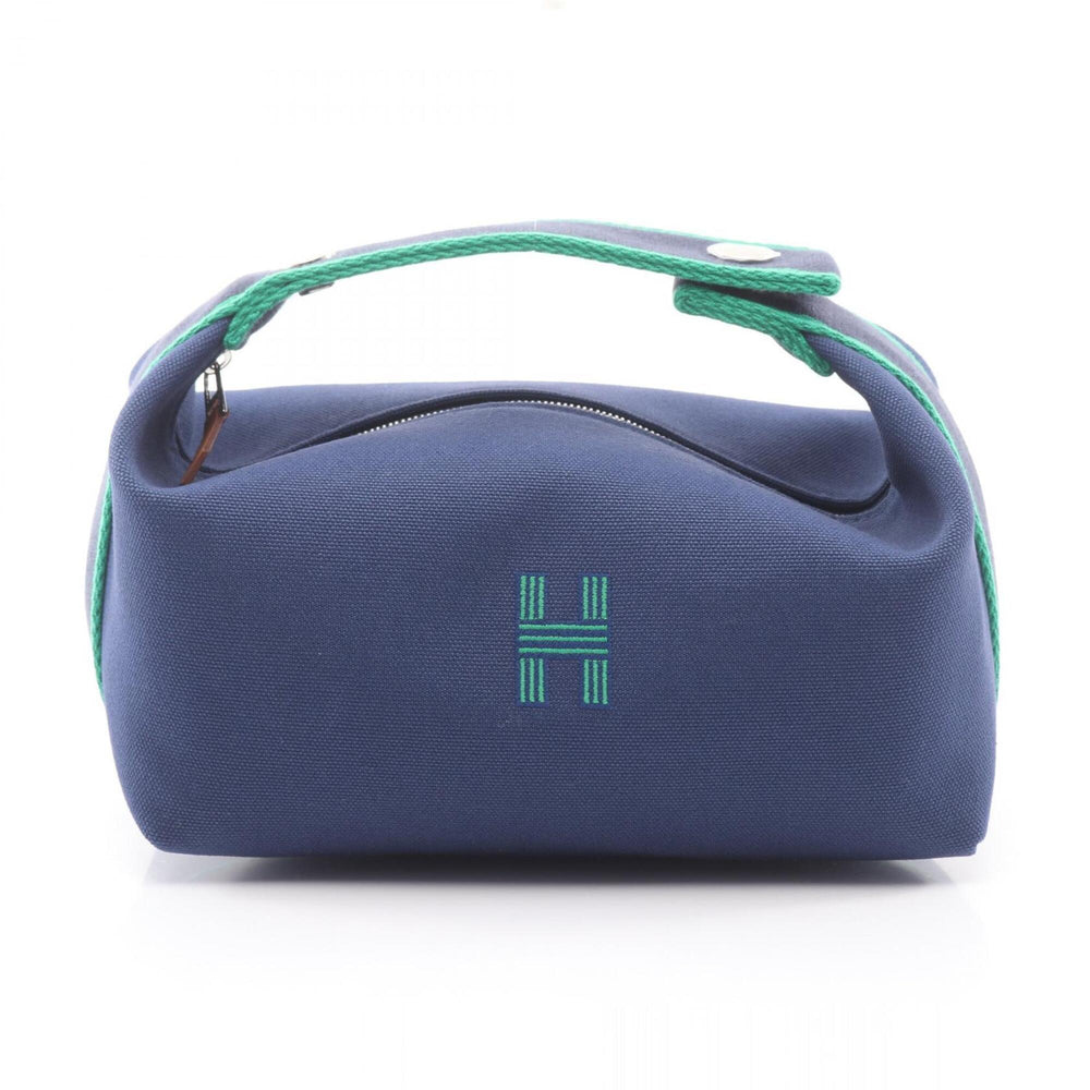 Hermes Bride à Brac PM Handbag, Canvas, Women's, Navy/Green, H104222M — New - Store Return