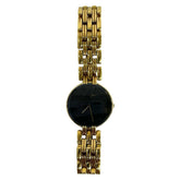 Christian Dior Vintage Baghira GP Quartz Watch Gold Black 38257 — Good