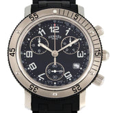 Hermes Clipper Diver Chronograph CL2.915 Stainless Steel x Rubber Quartz Watch — Good