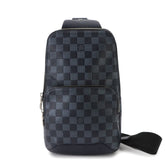 Louis Vuitton Damier Infini Avenue Sling Handbag, Navy, N40303 — Like New