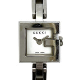 Gucci G-Mini watch, total weight 23.6g, stainless steel, quartz movement, silver dial, 120 — Good