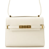 Saint Laurent Paris Manhattan Mini Leather Shoulder Bag 727766 SAINT LAURENT PARIS White Handbag — Like New