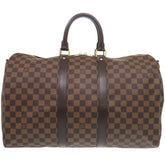 Like new Louis Vuitton Keepall Bandouliere 45 Damier Boston Bag N41428 0382 — Like New