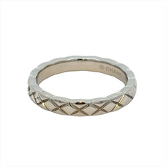 Chanel Coco Crush 5-Diamond Ring, Size 45, Platinum 950, 3.5g, Women's Ring — Like New
