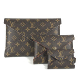 LOUIS VUITTON M62034 Monogram Pochette Kirigami Pouch Set of 3 Clutch Bag Canvas Women's Brown — New - Store Return