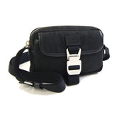 Gucci Shoulder Bag 855344 GG Canvas Leather Black Pouch Women's GUCCI — Like New