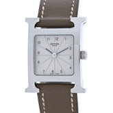 HERMES H-Watch HH1.210.260 WW18 Women's Watch Stainless Steel x Cowhide Leather 40556 — Very Good