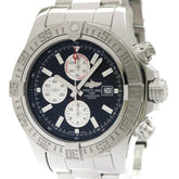 BREITLING Super Avenger ll Chronograph Steel Mens Watch A13371 Polished — Very Good