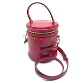 LOUIS VUITTON M53998 Monogram Vernis Cannes PM Handbag Patent Leather Women's Rouge Red — New - Store Return