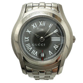 GUCCI 5500L G-Class Quartz Date Watch, Stainless Steel, Women's, Silver — Good