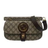 GUCCI GG Supreme Blondie Belt Bag 718154 Waist Beige Brown Canvas Leather Women's — New - Store Return