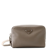 Prada Vitello Daino Body Bag Shoulder Triangle Leather 2VH184 PRADA Waist Pouch Handbag — Like New