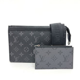 LOUIS VUITTON M81124 Gaston Wearable Wallet Bag Handbag Shoulder Monogram Eclipse Canvas Men's Black — New - Store Return