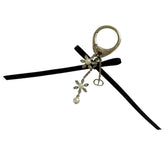 Christian Dior Dior Women's Bag Charm, Bloom in Ribbon, Black — Like New