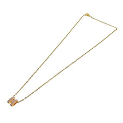 Hermes Mini Pop H Necklace GP Rose Dragee Pink — Like New