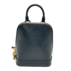LOUIS VUITTON Epi Alma Backpack M25103 with Straps, Black, Women's — New - Store Return