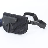 Christian Dior Trotter Saddle Leather Body Bag Waist Pouch Shoulder for Men — Like New