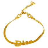 Christian Dior Vintage Logo Bracelet GP Gold Color Women's — Like New