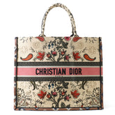 Christian Dior Large Canvas Tote Bag Handbag — Like New