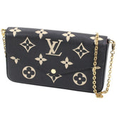 Louis Vuitton Pochette Felicie Monogram Empreinte Leather Shoulder Bag M82479 Women's Clutch LOUIS VUITTON KM3025 — Like New