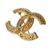 CHANEL Coco Mark Brooch 1108 Gold — Like New